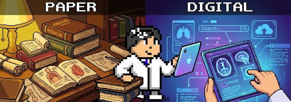 紙の医学書 vs. 電子医学書