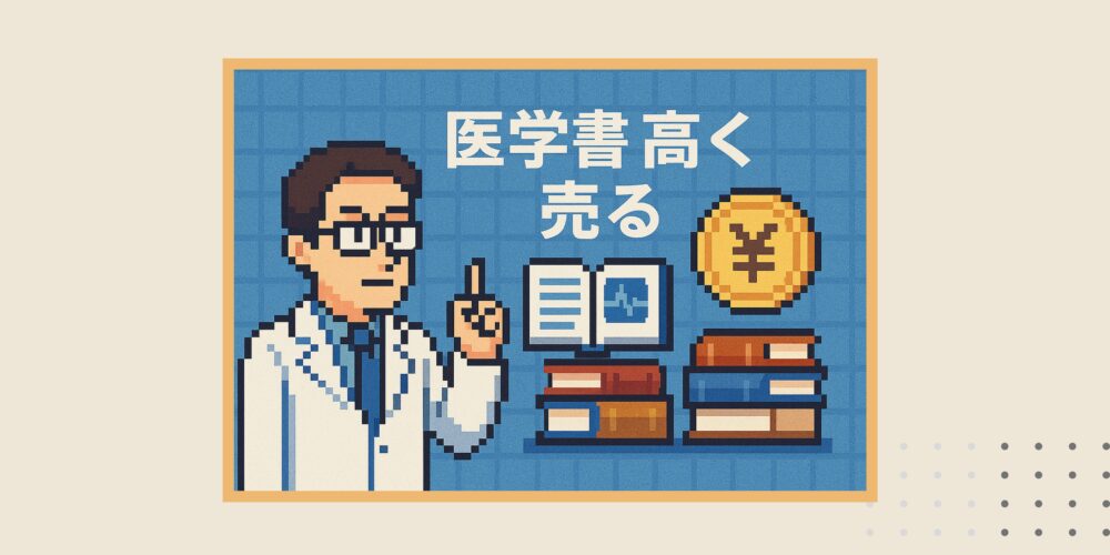 医学書を高く売る、アイキャッチ画像